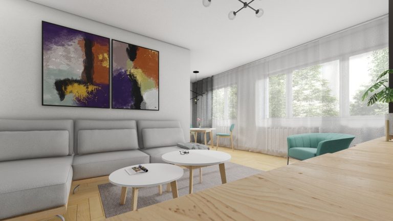 3D vizualizácie interiérov - byt