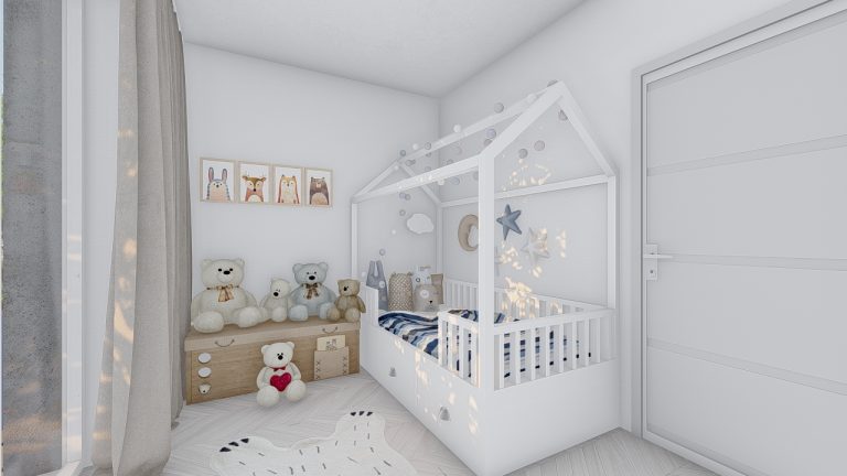 3D vizualizácie interiérov - detská izba