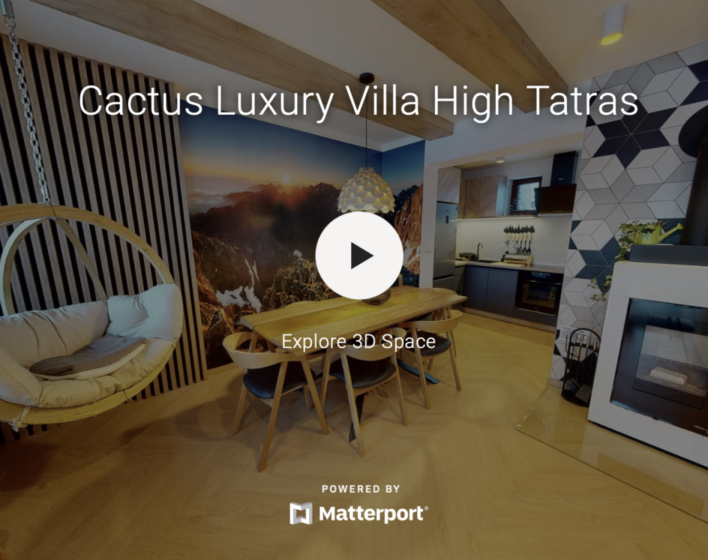 3d prehliadky - cactus luxury villa high tatras